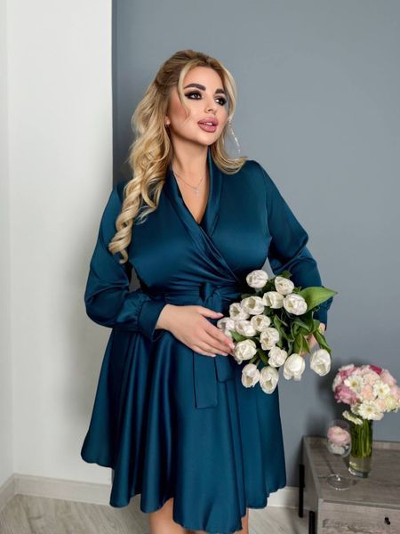 Жіноча сукня на запах FILLMY 070VK, шовк армані 650075 фото